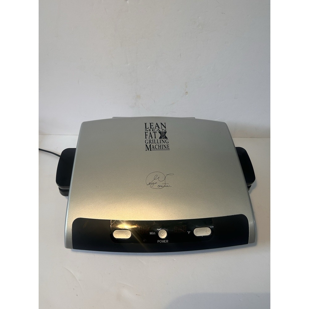 George Foreman Grill Press GRP99B  6 Servings Removable Plates No Drip Tray